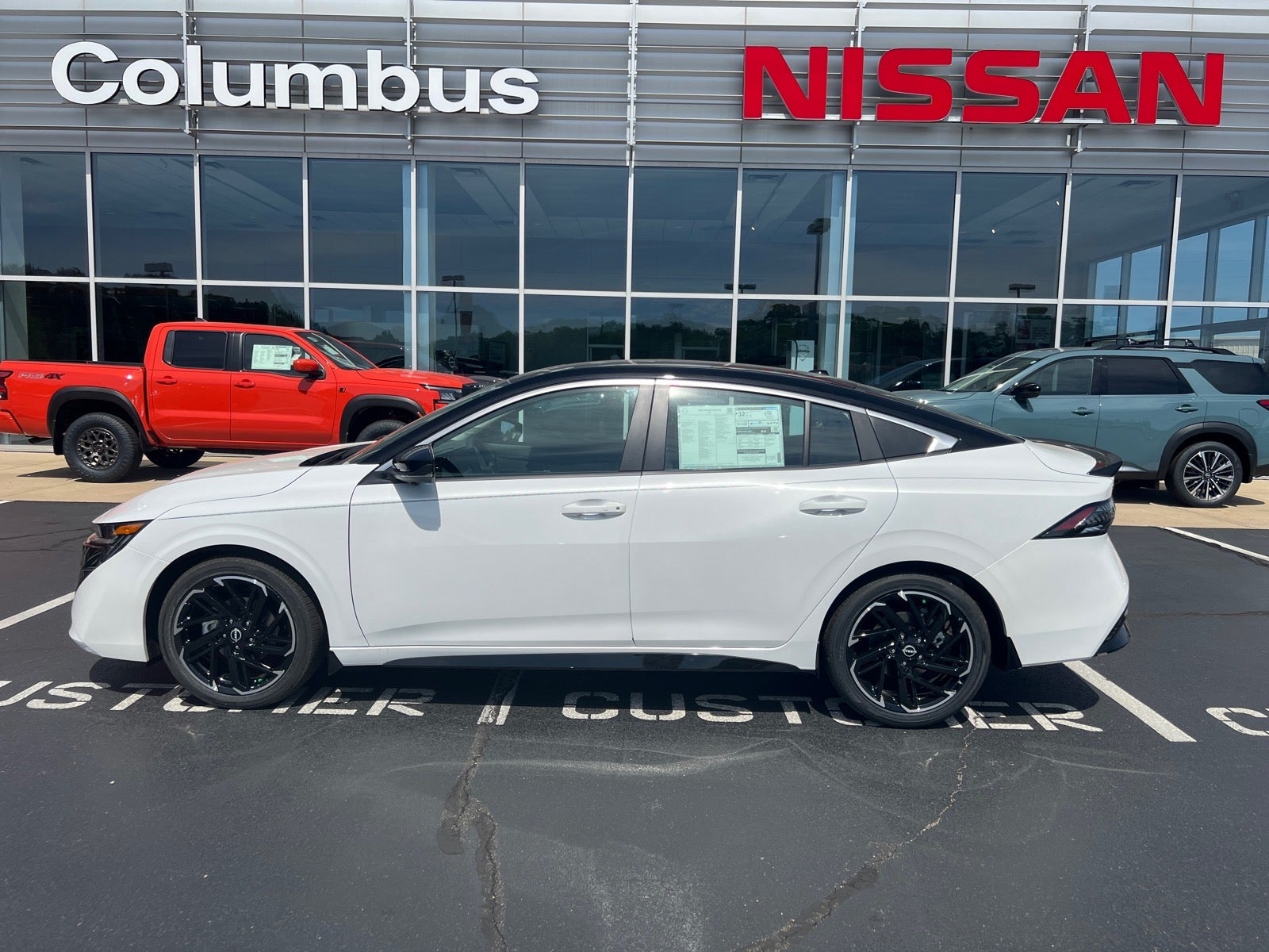 2026 Nissan Sentra SR in White — front three-quarter view