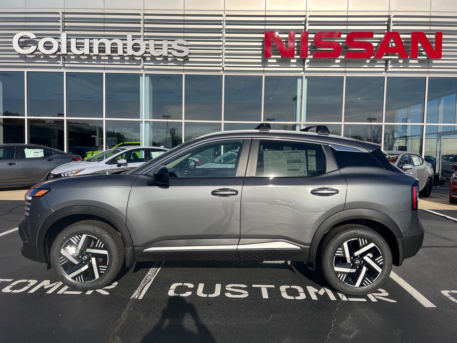 2026 Nissan Kicks SV in Gray — front three-quarter view